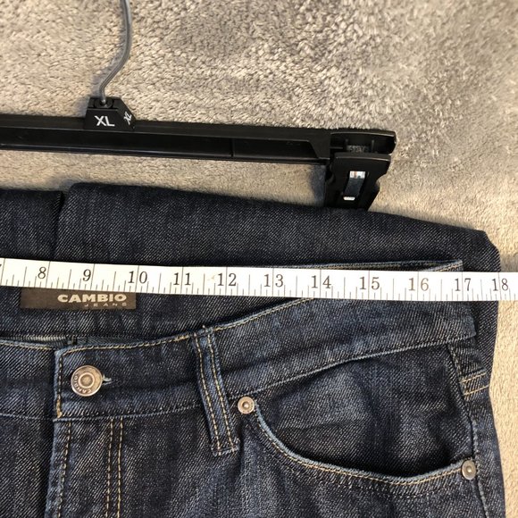 Cambio Jeans Women's 16 Blue Dark Norah Straight Zip Denim Casual Style 006663 - Picture 10 of 15